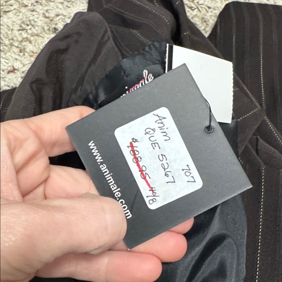 Animale brown blazer coat jackets striped new - Picture 4 of 6